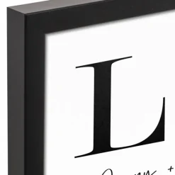 Wall Quotes & Signs-Kirkland's Home Personalized Simple Love Framed Canvas Wall Plaque White/Black