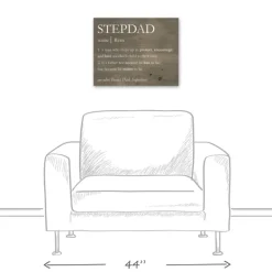 Wall Quotes & Signs-Kirkland's Home Personalized Stepdad Definition Canvas Wall Plaque Brown/White