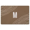 Kitchen & Floor Mats-Kirkland's Home Personalized Taupe Monogram Wavy Lines Floor Mat Tan