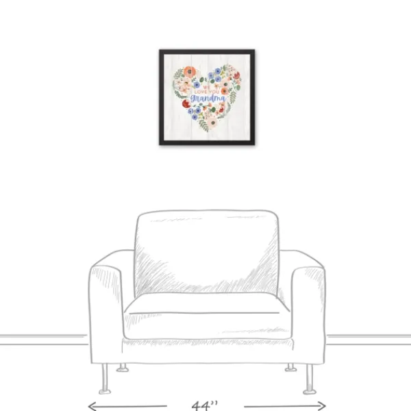 Wall Quotes & Signs-Kirkland's Home Personalized We Love You Floral Framed Art Print White/Multi