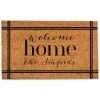 Doormats-Kirkland's Home Personalized Welcome Home Doormat Brown/Black