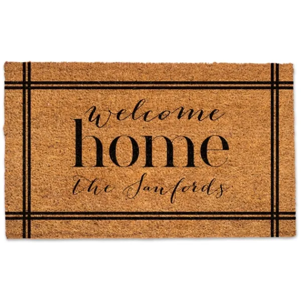 Doormats-Kirkland's Home Personalized Welcome Home Doormat Brown/Black