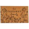 Doormats-Kirkland's Home Personalized Wildflower Doormat Brown/Black
