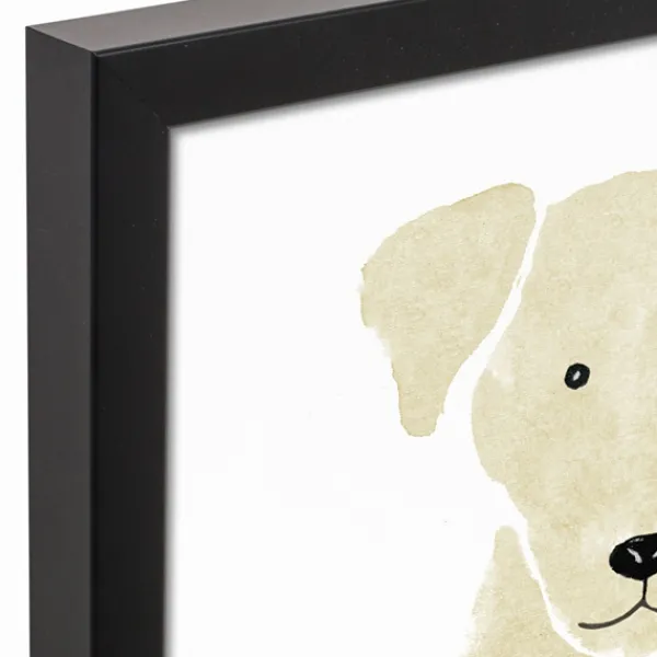 Wall Quotes & Signs-Kirkland's Home Personalized Yellow Labrador Canvas Wall Plaque Tan/Yellow/White