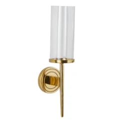 Sconces-Kirkland's Home Pierre Polished Stem Sconce Gold