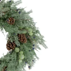 Wreaths-Kirkland's Home Pine And Blueberry Wreath Green