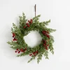 Wreaths-Kirkland's Home Pine And Red Berry Mini Wreath Green/Red