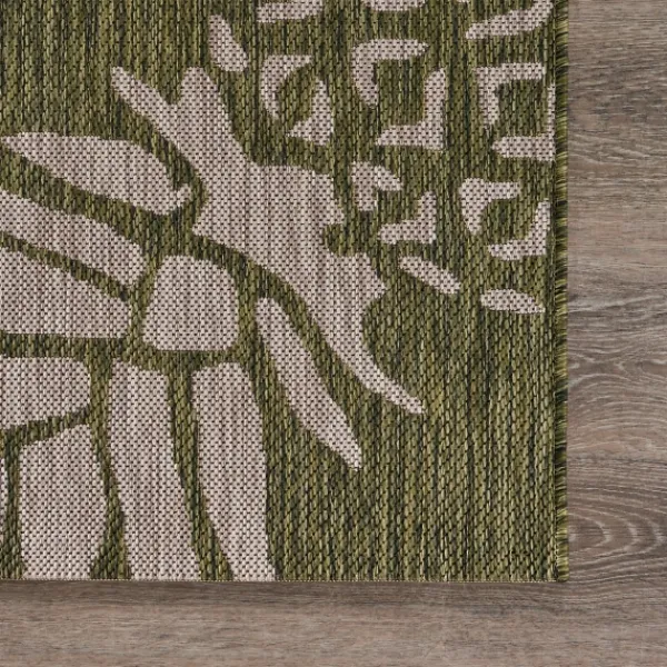 Outdoor Rugs-Kirkland's Home Pineapple Indoor/Outdoor Area Rug, 5X7 Green