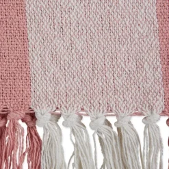 Blankets & Throws-Kirkland's Home Pink And White Buffalo Check Throw Pink/White