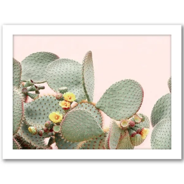 Framed Art-Kirkland's Home Pink Beach Photography Framed Art Prints, Set Of 6 Pink/Green
