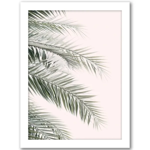Framed Art-Kirkland's Home Pink Beach Photography Framed Art Prints, Set Of 6 Pink/Green