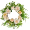 Wreaths-Kirkland's Home Pink Roses, Hydrangeas, And Peonies Wreath Pink/Green