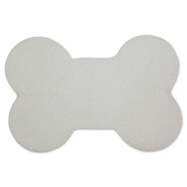 Kitchen & Floor Mats-Kirkland's Home Pink Woof Bone Pet Bowl Mat Pink/White