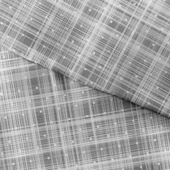 Duvets-Kirkland's Home Plaid Polka Dot 2-Pc. Twin Duvet Cover Set Gray