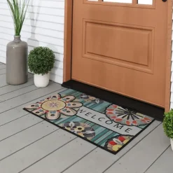 Doormats-Kirkland's Home Playful Medallion Welcome Doormat Multi