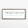 Wall Quotes & Signs-Kirkland's Home Please Seat Yourself Framed Wall Plaque White/Black