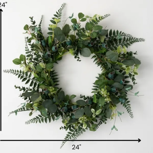 Wreaths-Kirkland's Home Pod Foliage Wreath Green