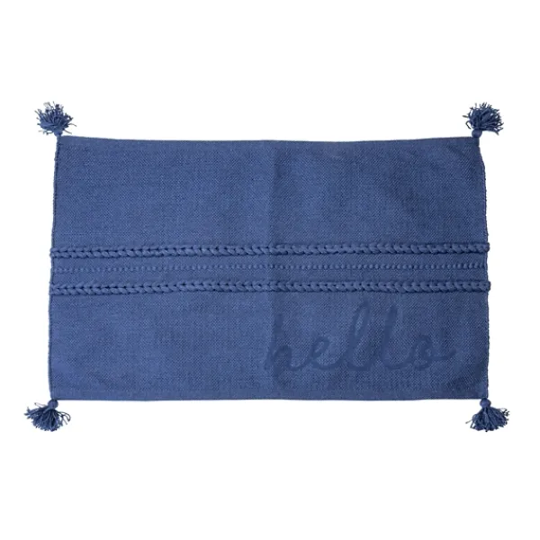 Outdoor Rugs-Kirkland's Home Polyester Cross Stripe Outdoor Area Rug Blue