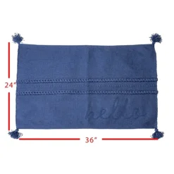 Outdoor Rugs-Kirkland's Home Polyester Cross Stripe Outdoor Area Rug Blue