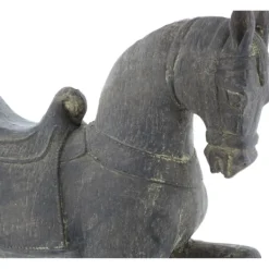 Statues & Figurines-Kirkland's Home Polystone Prancing Horse Statue Brown