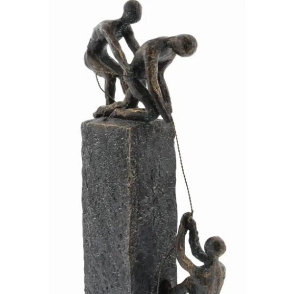 Statues & Figurines-Kirkland's Home Polystone Rock Climber Sculpture Gray