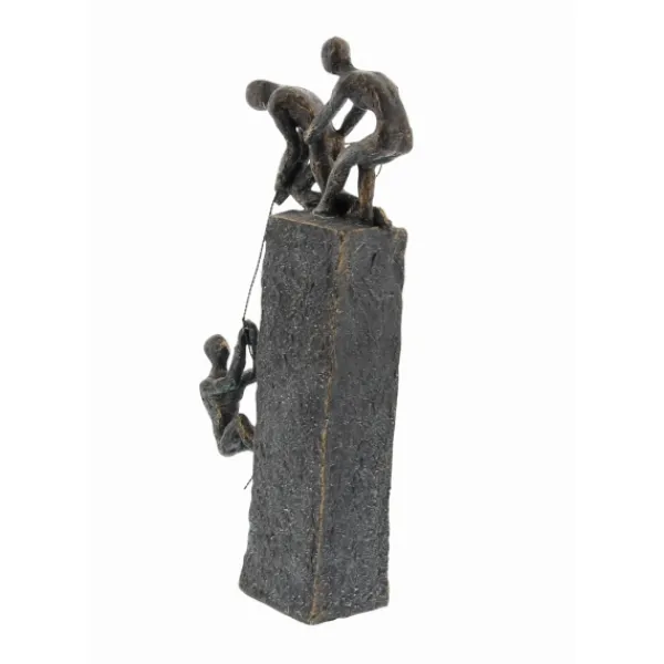 Statues & Figurines-Kirkland's Home Polystone Rock Climber Sculpture Gray