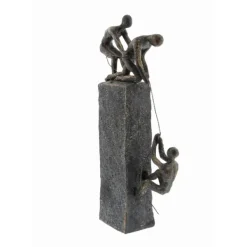 Statues & Figurines-Kirkland's Home Polystone Rock Climber Sculpture Gray