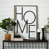 Wall Quotes & Signs-Kirkland's Home Popped Letter Home Plaque Black/White/Brown