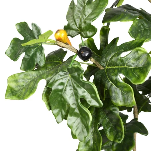 Trees & Topiaries-Kirkland's Home Potted Fig Tree, 7 Ft.