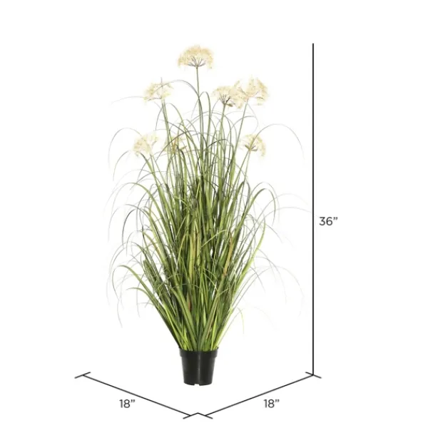 Trees & Topiaries-Kirkland's Home Potted Flowering Grass, 36 In.