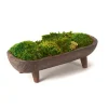 Arrangements & Greenery-Kirkland's Home Preserved Mood Moss In Wooden Bowl With Legs Green/Brown