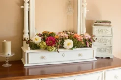 Arrangements & Greenery-Kirkland's Home Pretty Peony Garden Mix Arrangement Pink/Green/Orange/Purple