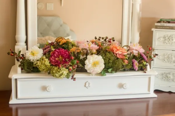 Arrangements & Greenery-Kirkland's Home Pretty Peony Garden Mix Arrangement Pink/Green/Orange/Purple