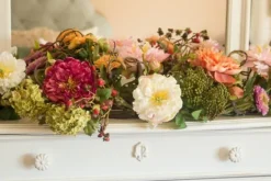 Arrangements & Greenery-Kirkland's Home Pretty Peony Garden Mix Arrangement Pink/Green/Orange/Purple