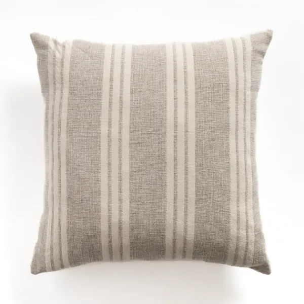 Pillows-Kirkland's Home Providence Stripe Pillow Ivory