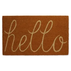 Doormats-Kirkland's Home Pumpkin Spice Hello Doormat Orange
