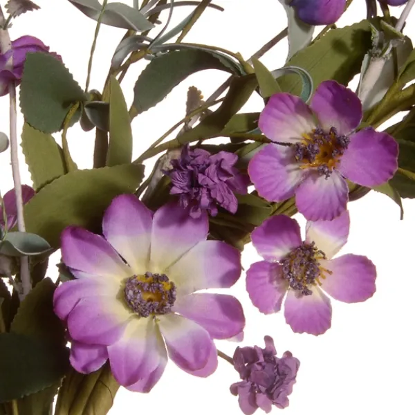 Wreaths-Kirkland's Home Purple Daisy And Lavender Wreath Purple/Green