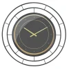Clocks-Kirkland's Home Radial Wire Metal Wall Clock Black
