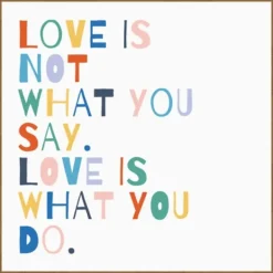 Wall Quotes & Signs-Kirkland's Home Rainbow Words I Framed Canvas Art Print Multi