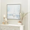 Framed Art-Kirkland's Home Rainy Paris Blues Transitional Framed Wall Art Blue/White/Black