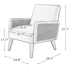 Accent Chairs-Kirkland's Home Rattan Accent Chair Yellow