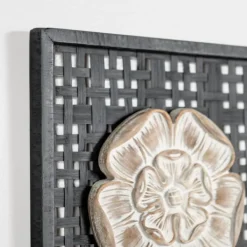 Wall Plaques-Kirkland's Home Rattan Medallion Wall Ii Plaque Black