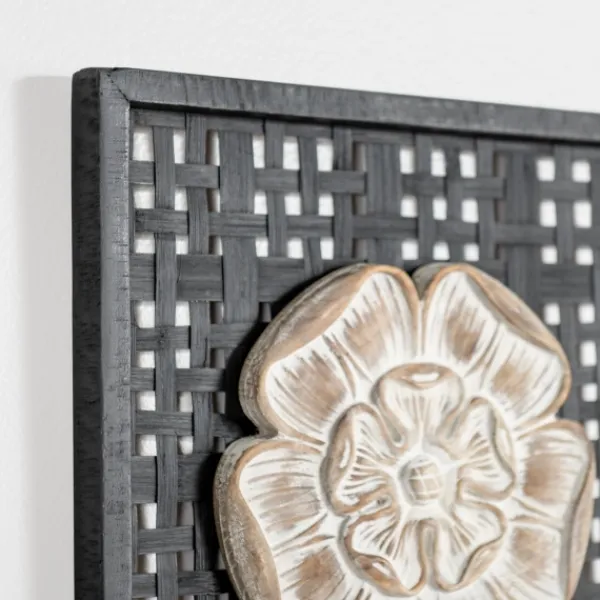 Wall Plaques-Kirkland's Home Rattan Medallion Wall Ii Plaque Black