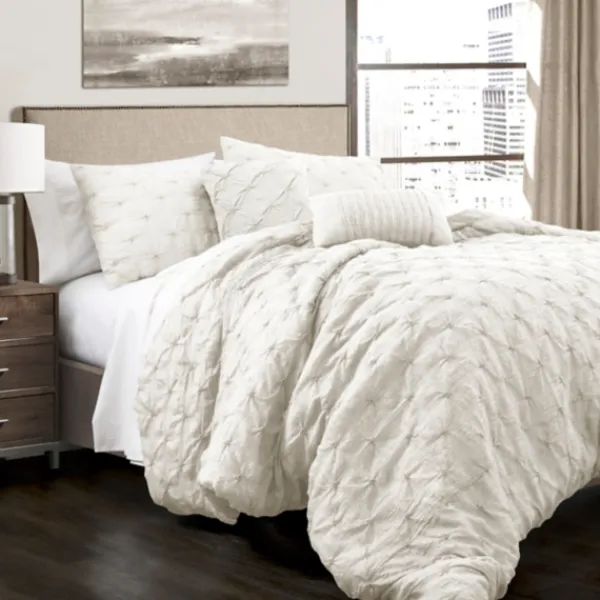 Comforters-Kirkland's Home Ravello 5-Pc. Full/Queen Comforter Set White