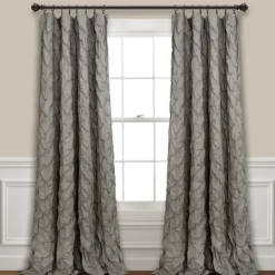 Curtains & Drapes-Kirkland's Home Ravello Pintuck Curtain Panel, 84 In. Gray