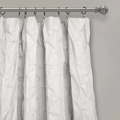 Curtains & Drapes-Kirkland's Home Ravello Pintuck Curtain Panel, 84 In. White