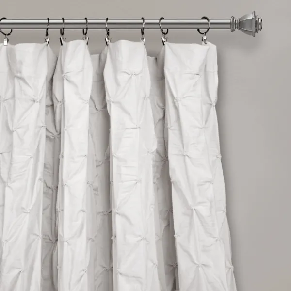 Curtains & Drapes-Kirkland's Home Ravello Pintuck Curtain Panel, 84 In. White