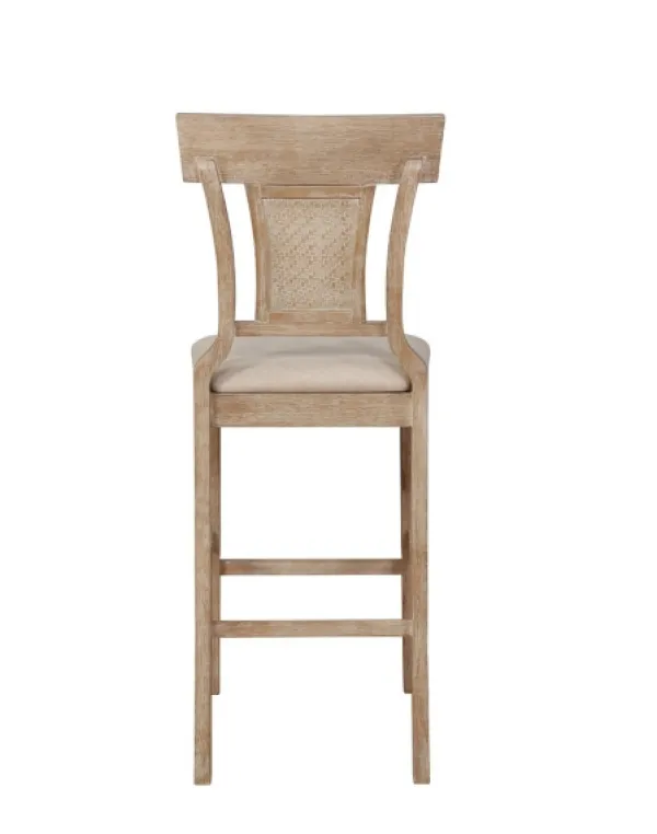 Bar Stools & Counter Height Stools-Kirkland's Home Ray With Washed Finish Bar Stool Brown