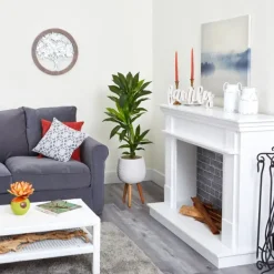 Trees & Topiaries-Kirkland's Home Real Touch Dracaena In Mossy Tripod Planter