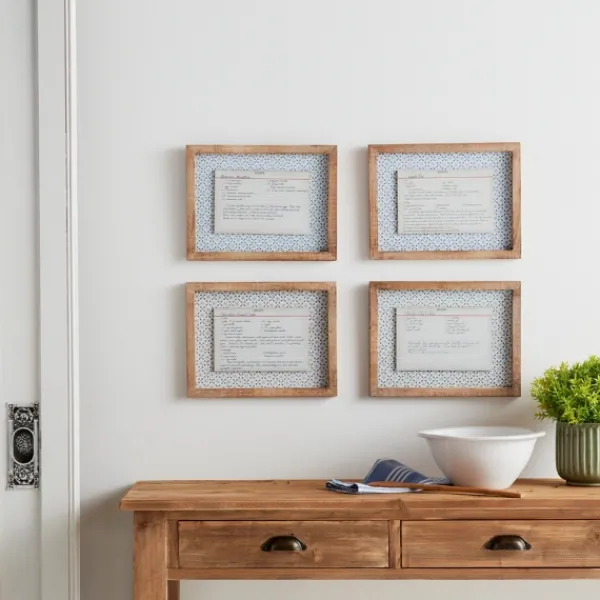 Wall Quotes & Signs-Kirkland's Home Recipe Card Wall Plaques, Set Of 4 Blue/White